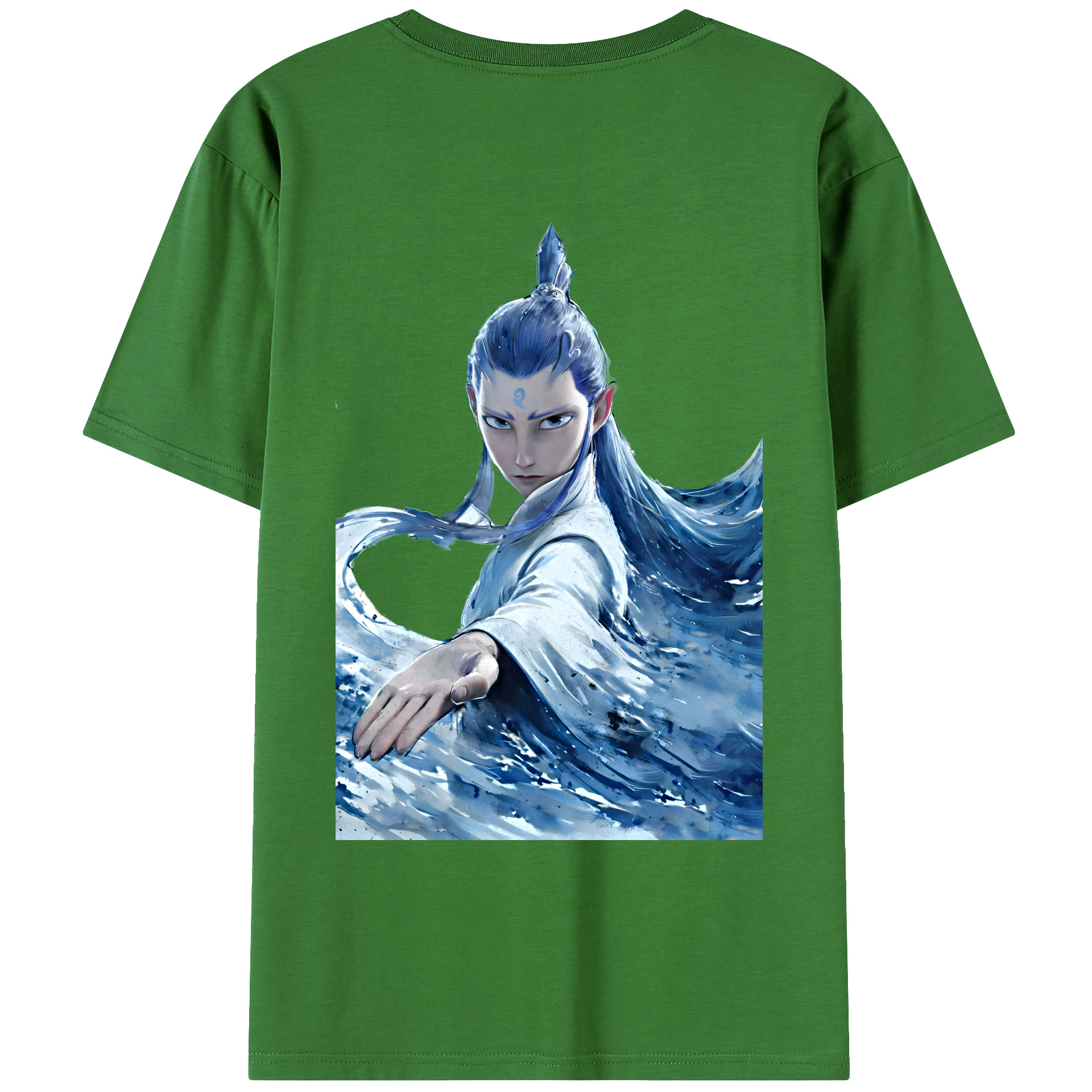 （画像用） Ne Zha 2 ナタ 魔童の大暴れ レディース半袖Tシャツ(バックプリント)